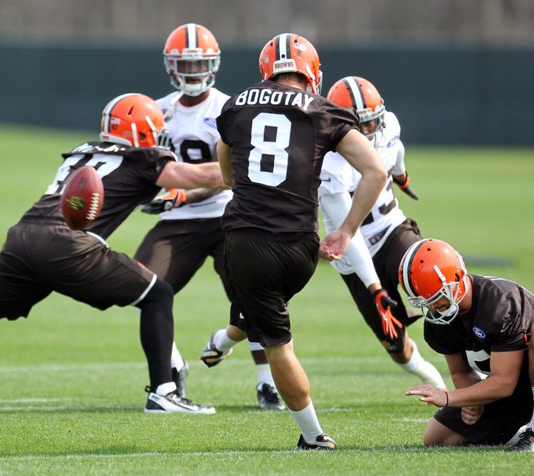 Brandon Bogotay Cleveland Browns kicking prospect Brandon Bogotay respects