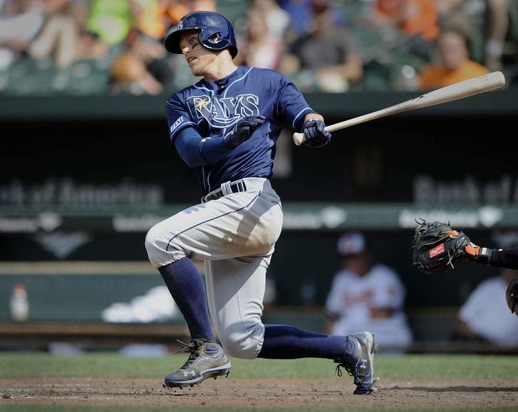 Brandon Guyer Guyer helps ease boy39s pain as Rays split doubleheader