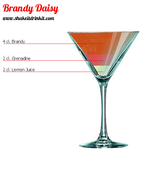 Brandy Daisy Brandy daisy Cocktail Recipe instructions and reviews
