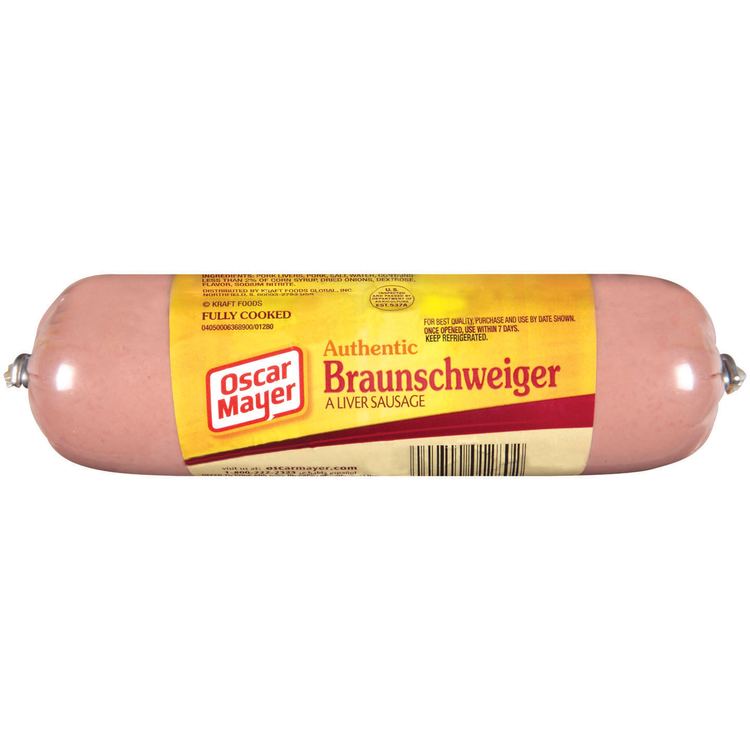 Braunschweiger (sausage) Oscar Mayer Authentic Braunschweiger 8 oz Chub Walmartcom