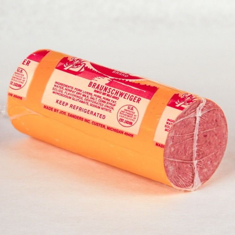 Braunschweiger (sausage) Braunschweiger Liver Sausage Chunk 15 2lbs Sausage Products