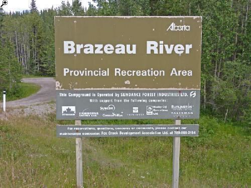 Brazeau River Brazeau River Provincial Rec Area Tracks AndTrails ca Adventures