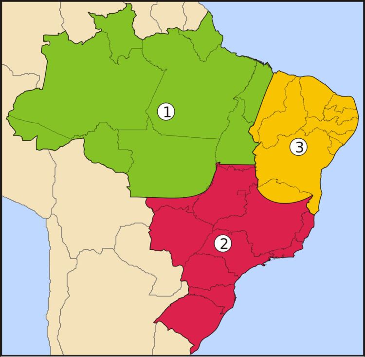 Brazil socio-geographic division