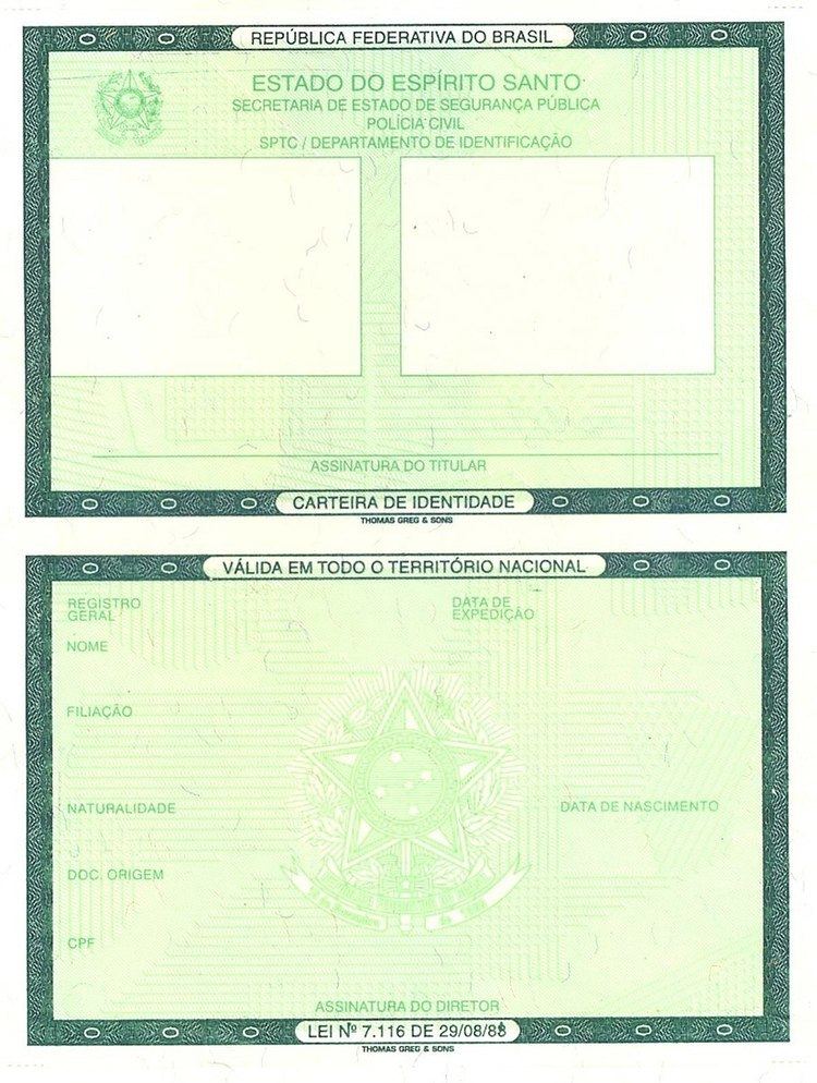 Brazilian identity card