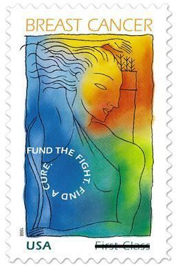 Breast cancer research stamp