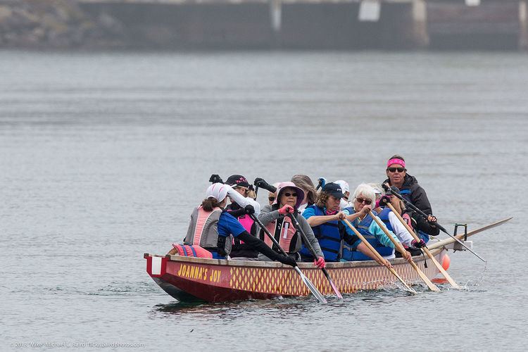 Breast cancer survivors' dragon boating
