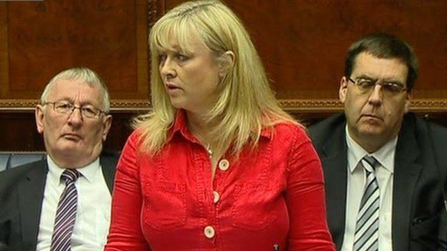Brenda Hale (Northern Ireland politician) BBC Democracy Live MLAs condemn the murder of Drummer