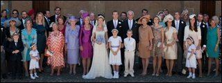 Princess Carolina Church Wedding With Mr. Albert Brenninkmeijer (family wedding picture)