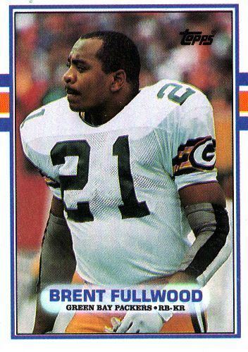Brent Fullwood GREEN BAY PACKERS Brent Fullwood 372 TOPPS 1989 NFL