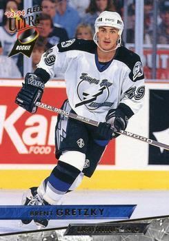 Brent Gretzky playing hockey