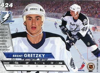 Brent Gretzky playing hockey