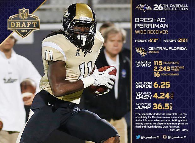 Breshad Perriman Round 1 Ravens Select WR Breshad Perriman With Top Pick