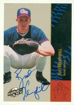 Bret Hemphill Bret Hemphill autographed Baseball Card Minor League 1994 Fleer
