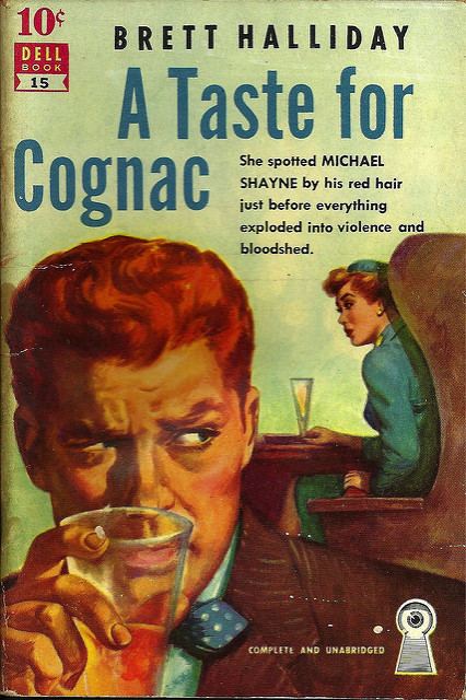 Brett Halliday Pop Sensation Paperback 732 A Taste for Cognac Brett