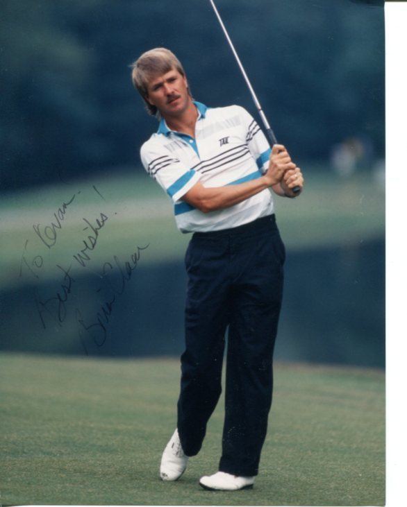 Brian Claar Brian Claar PGA Golf Golfer University of Tampa Signed Autograph
