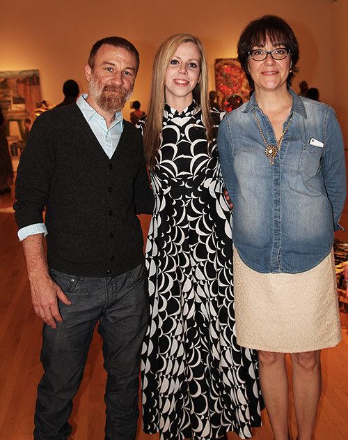 Brian Guidry Artist Amy Guidry with curators Brian Guidry and Mary Beyt Artist