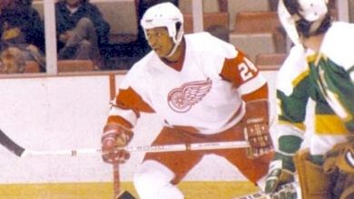 Brian Johnson (ice hockey) Brian Johnson was the first black Red Wing