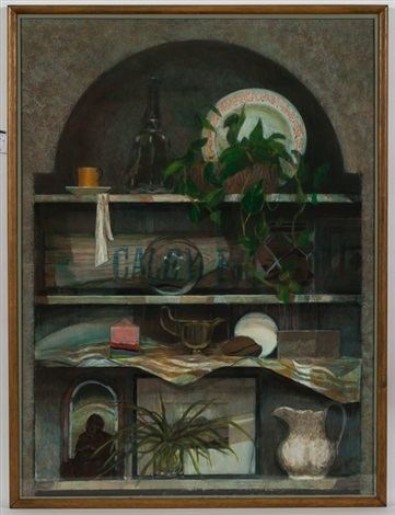Brian Keany Still Life With Fishing Float On Shelves In A Niche by Brian Keany