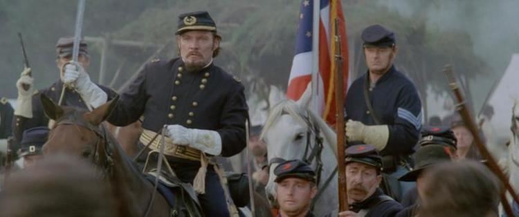 Brian Mallo with his cavalry in a movie scene from "Gods and Generals, 2003"