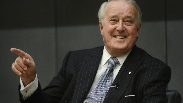 Brian Mulroney Brian Mulroney regales Rotman crowd with tales of free