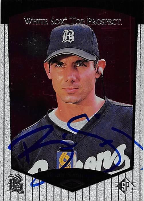 Brian Simmons (baseball) Brian Simmons autographed baseball card Chicago White Sox FT 1997