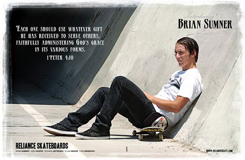 Brian Sumner Brian Sumner skateboarder Inspiring Christian Athletes