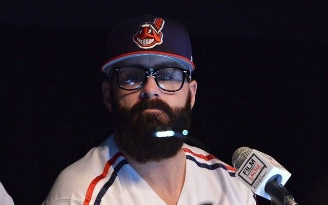 Brian Wilson (baseball) Brian Wilson plays Ricky Vaughn in a live reading of