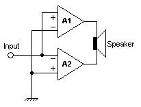 Bridged and paralleled amplifiers