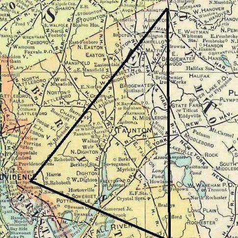 Bridgewater Triangle Map of the Bridgewater Triangle Beyond The Bridgewater Triangle