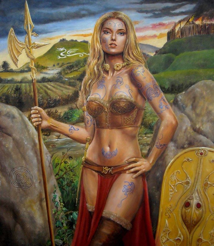 Brigantia (goddess) Fantasy art Brigantia by dashinvaine at Epilogue