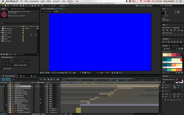 Bright Blue (organisation) Comp window has gone bright blue Adobe After Effects