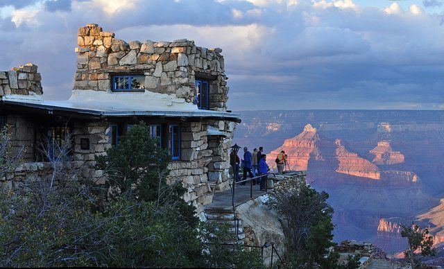 Brighty of the Grand Canyon movie scenes Perched at the Canyon s edge near Bright Angel Lodge in the South Rim The lookout Studio provides plenty of photo opportunities of 