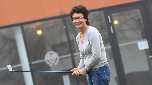 Brigitte Deydier Brigitte Deydier prpare la Ryder Cup