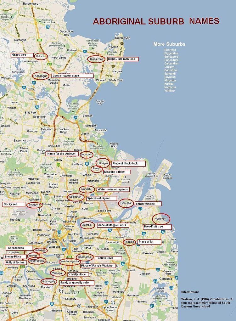 Brisbane suburbs with Aboriginal names