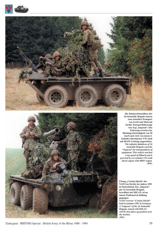 British Army of the Rhine British Army of the Rhine 1980 1994 TANKOGRAD Publishing