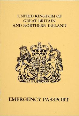British emergency passport