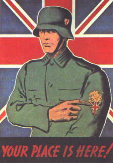 British Free Corps Britisches Freikorps Germany Third Reich State Civil NSDAP