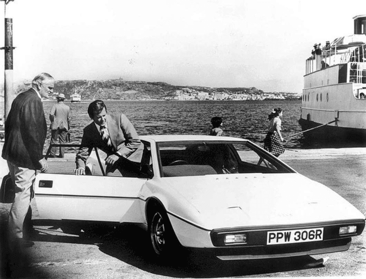 British Intelligence (film) movie scenes This Lotus Esprit is one of two complete fully functioning cars that were used for the driving scenes in the motion picture The Spy Who Loved Me 