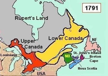 British North America British North America at the End of the 18th Century Site for