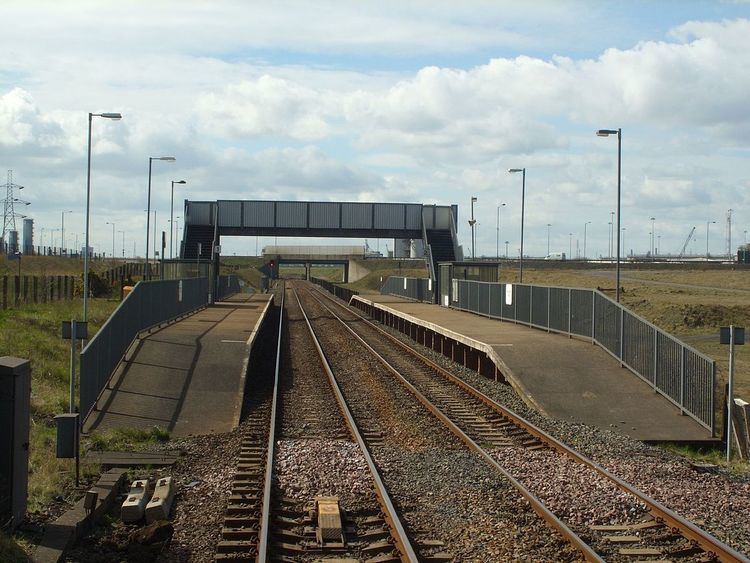 British Steel Redcar railway station