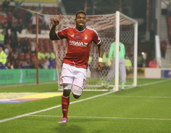 Britt Assombalonga Britt Assombalonga Pictures Nottingham Forest v Fulham