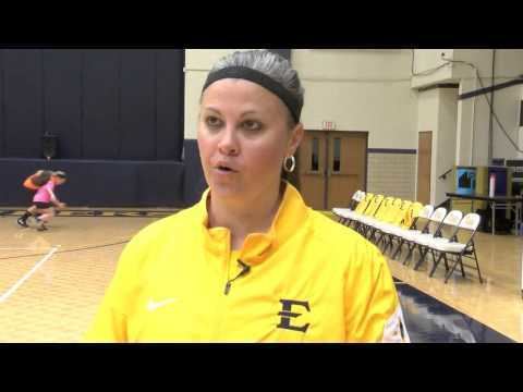 Brittney Ezell ETSU Womens Basketball Head Coach Brittney Ezell on Holding Court