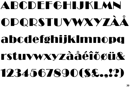 Broadway (typeface) Fontscape Home gt Dimensions gt No descenders