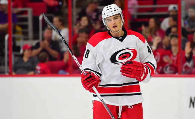 Brody Sutter Hurricanes Recall Brody Sutter from Charlotte Carolina
