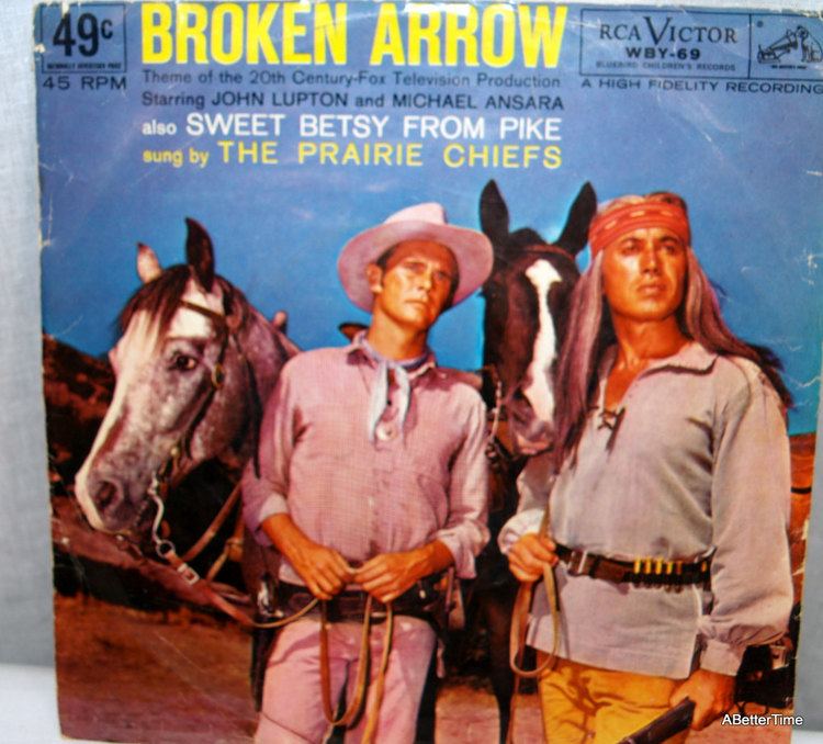 Broken Arrow (TV series) Broken Arrow vintage 45 record by ABetterTime on Etsy