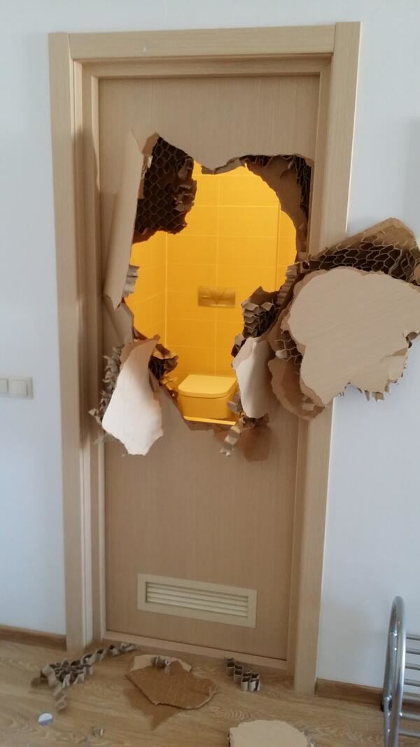 Broken Door Sochi Olympics 2014 American bobsledder smashes a broken door with