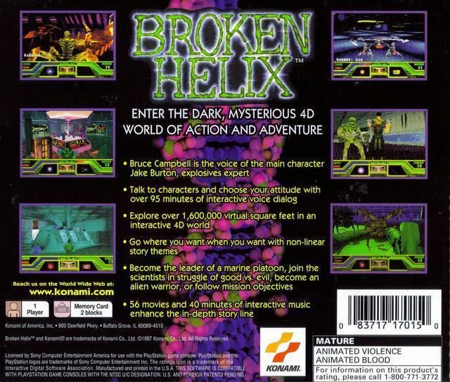 Broken Helix Broken Helix Box Shot for PlayStation GameFAQs