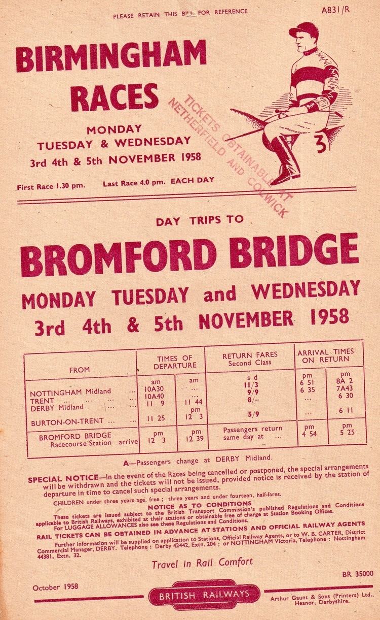 Bromford Bridge Racecourse Bromford Bridge racecourse