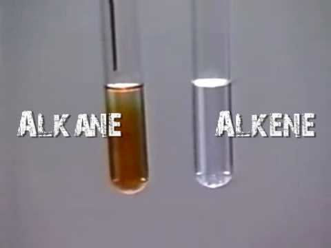 Bromine water Alkane amp Alkene plus Bromine YouTube