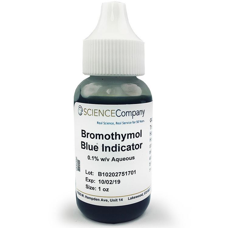 Bromothymol Blue Indicator in 1 oz. bottle